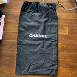 Chanel long dust bag black